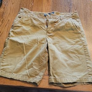 American Eagle dark khaki shorts size 32 long board